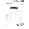 SONY CDX-5460RDS Instrukcja Serwisowa
