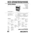 SONY HCDRXD8/S Instrukcja Serwisowa