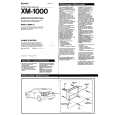 SONY XM1000 Instrukcja Obsługi