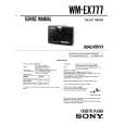 SONY WM-EX777 Instrukcja Serwisowa