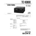 SONY TC-H3800 Instrukcja Serwisowa