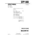 SONY SPP-900 Katalog Części