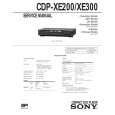 SONY CDP-XE200 Instrukcja Serwisowa