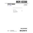 SONY MDRXD300 Instrukcja Serwisowa