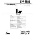 SONY SPP8500 Instrukcja Serwisowa