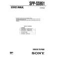 SONY SPPSS951 Instrukcja Serwisowa