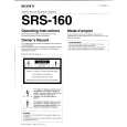 SONY SRS160 Instrukcja Obsługi