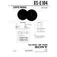 SONY XSE104 Instrukcja Serwisowa