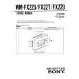 SONY WMF229 Instrukcja Serwisowa