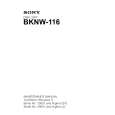 SONY BKNW-116 Instrukcja Serwisowa