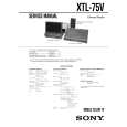 SONY XTL75V Instrukcja Serwisowa