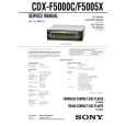 SONY CDXF5000C Instrukcja Serwisowa