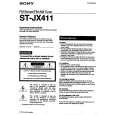 SONY STJX411 Instrukcja Obsługi