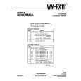 SONY WM-FX111 Instrukcja Serwisowa