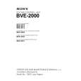 SONY BVE-2000 Instrukcja Serwisowa