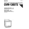 SONY GVM-1305TS Instrukcja Obsługi