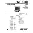 SONY ICFCD1000 Instrukcja Serwisowa