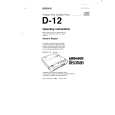 SONY D-12 Instrukcja Obsługi