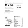 SONY CFD-770 Instrukcja Obsługi