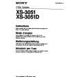 SONY XS-3051D Instrukcja Obsługi