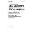 SONY SSC-C350P Instrukcja Obsługi