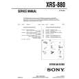 SONY XRS880 Instrukcja Serwisowa