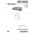SONY XDP4000X Instrukcja Serwisowa