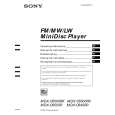 SONY MDXC6500R Instrukcja Obsługi