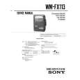 SONY WM-FX113 Instrukcja Serwisowa