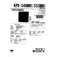 SONY KPRS53MN1 Instrukcja Serwisowa