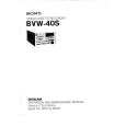 SONY BVW40S VOLUME 2 Instrukcja Serwisowa