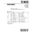 SONY TC-W435 Instrukcja Serwisowa