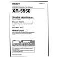 SONY XR-5550 Instrukcja Obsługi