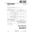 SONY MZE62 Instrukcja Serwisowa