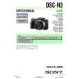 SONY DSC-H3 LEVEL3 Instrukcja Serwisowa