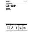 SONY XS-6024 Instrukcja Obsługi