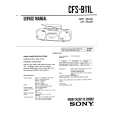 SONY CFS-B11L Instrukcja Serwisowa