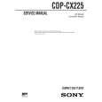 SONY CDPCX225 Instrukcja Serwisowa
