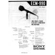 SONY ECM990 Instrukcja Serwisowa