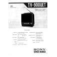 SONY TV900UET Instrukcja Serwisowa