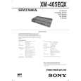 SONY XM-405QX Instrukcja Obsługi