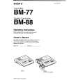 SONY BM-77 Instrukcja Obsługi