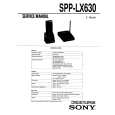 SONY SPPLX630 Instrukcja Serwisowa