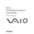 SONY PCG-735 VAIO Instrukcja Obsługi
