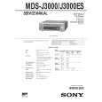 SONY MDS-J3000 Instrukcja Serwisowa