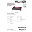 SONY XM-2200GTX Instrukcja Serwisowa