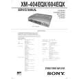 SONY XM-404QX Instrukcja Obsługi