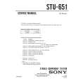 SONY STU-651 Instrukcja Serwisowa