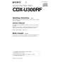 SONY CDX-U300RF Instrukcja Obsługi