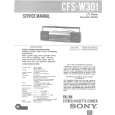 SONY CFSW301 Instrukcja Serwisowa